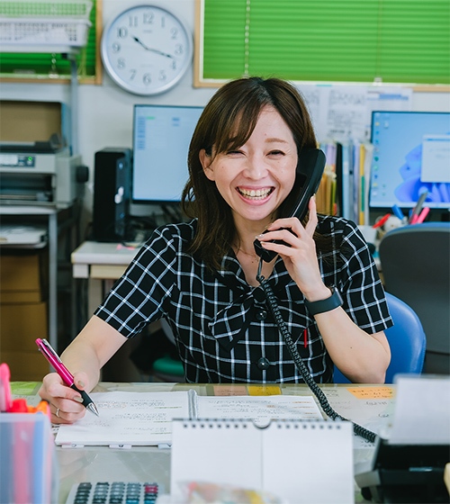永田 葵花子の仕事の様子1
